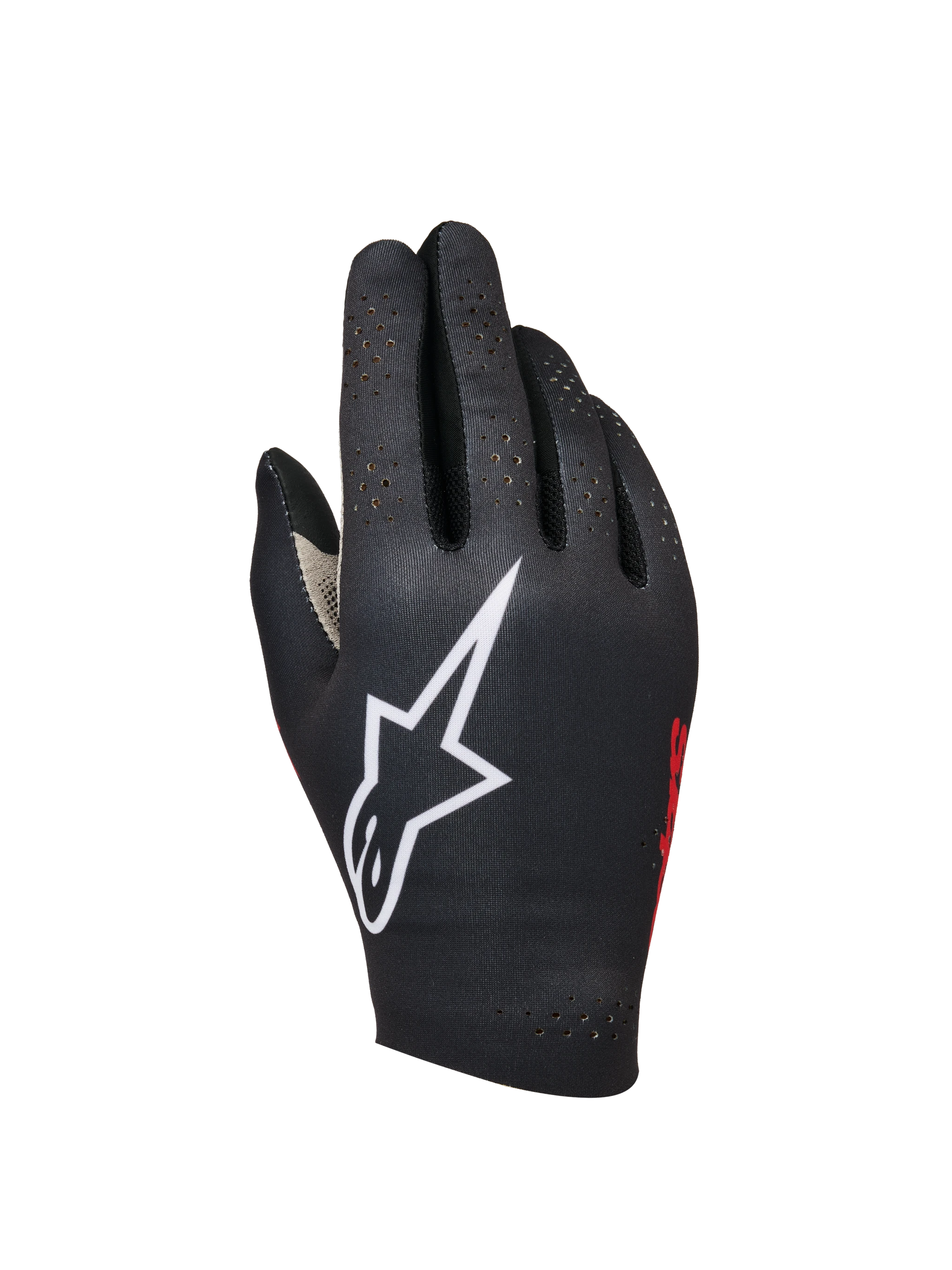 Alpinestars Sim Gloves Graphic 1 Silver Ice Black Red Tangerine