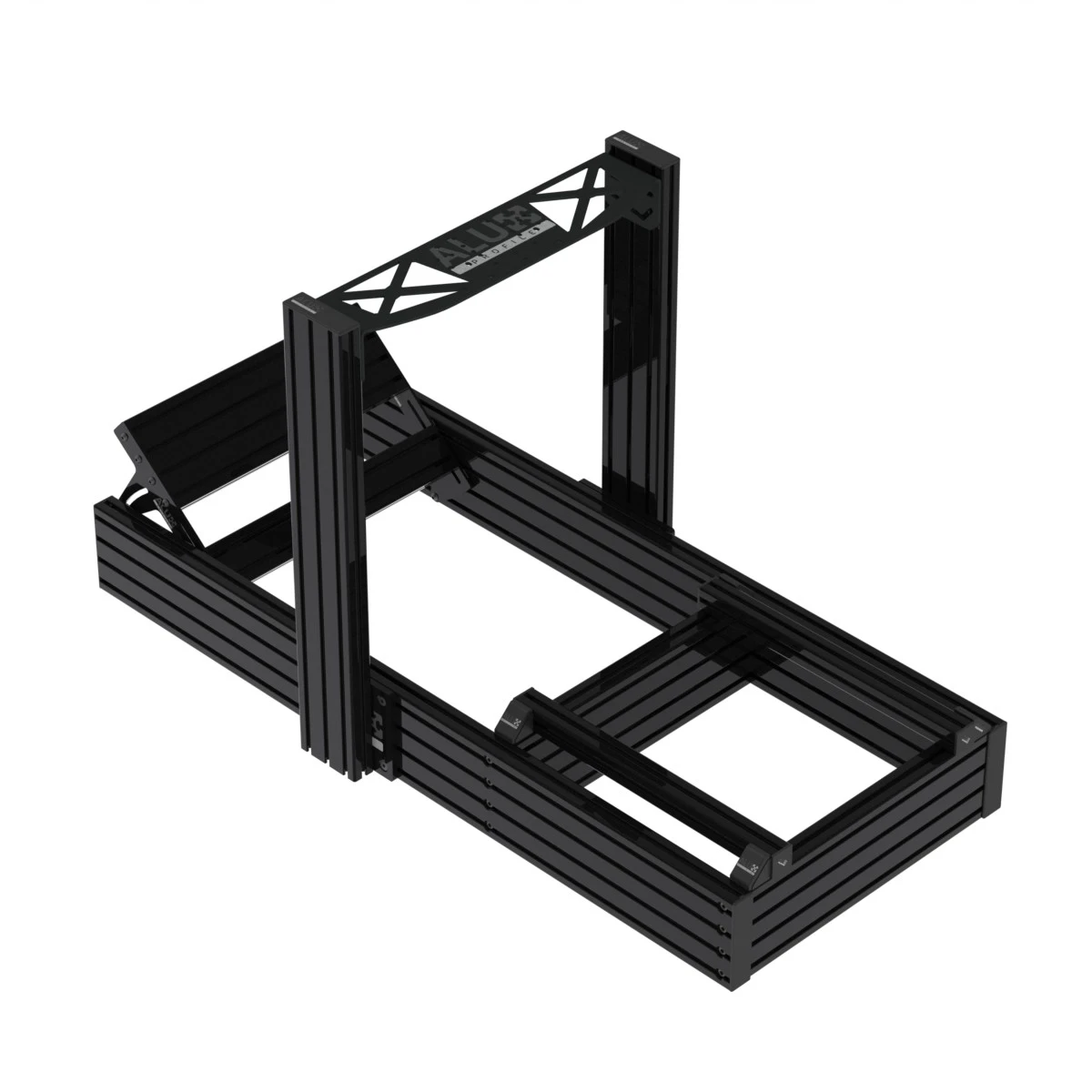 Sim Racing Rig 40160 black profiles by AluXProfile - Rigs