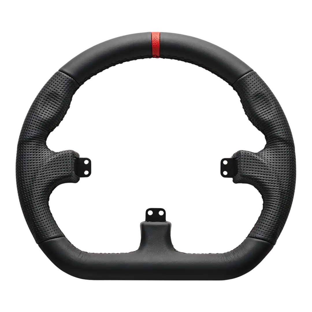 Asetek Closed D Black Leather Rim