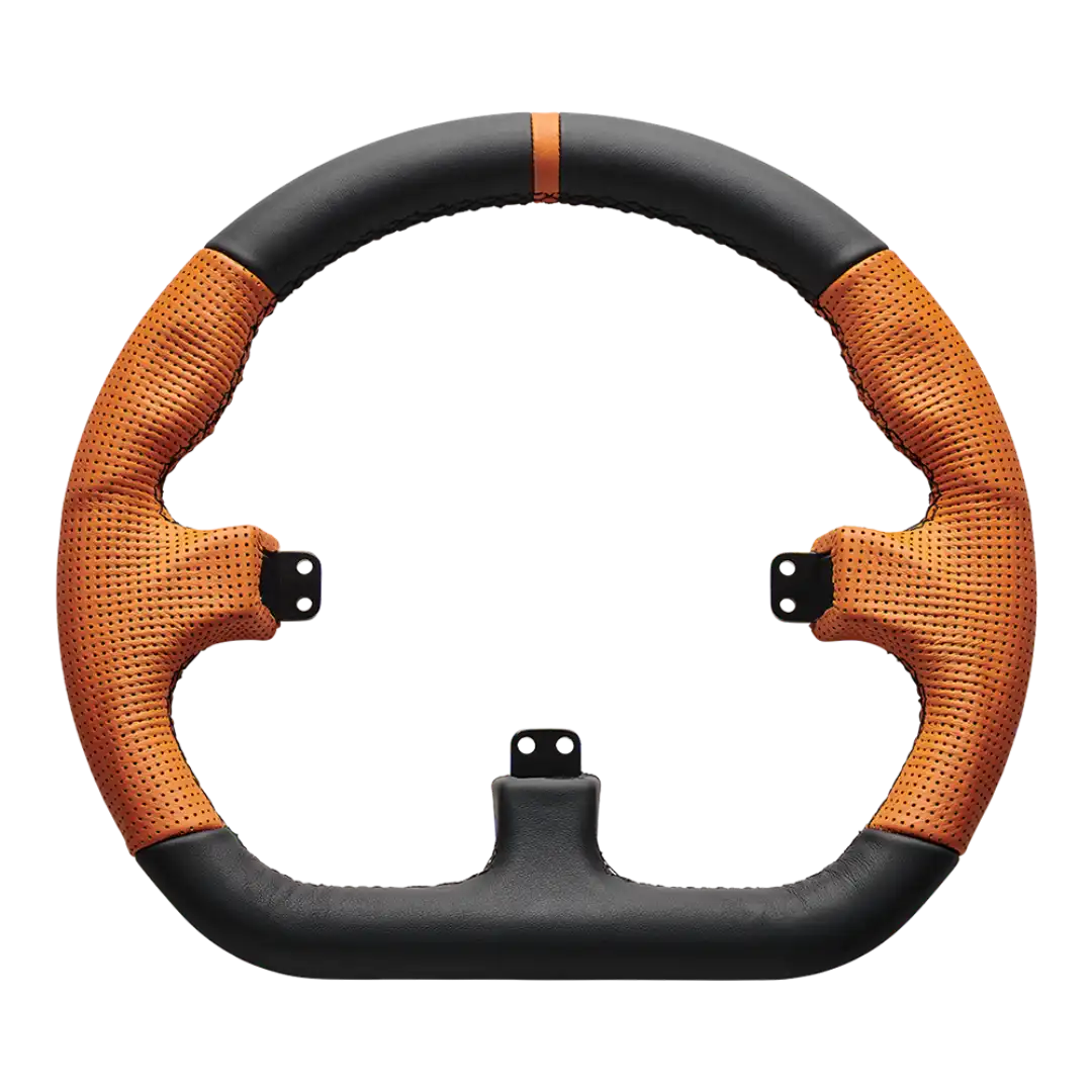 Asetek Closed D Orange Leather Rim by Asetek - Wheels