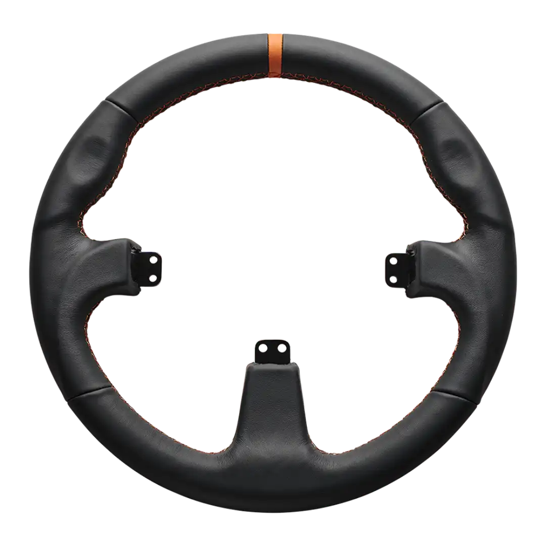 Asetek Round Black Leather Rim by Asetek - Wheels