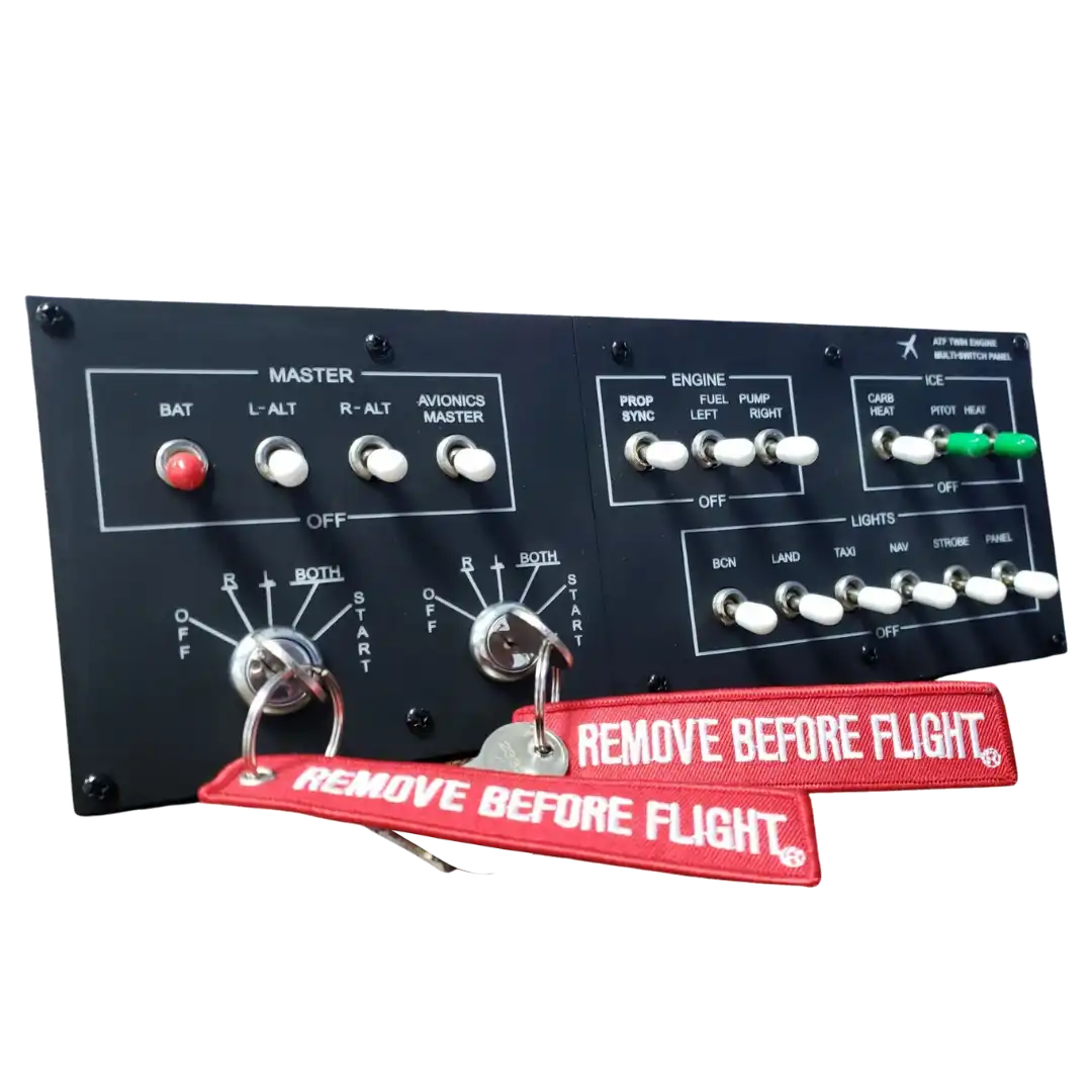 ATF Multi-Engine Switch Panel by Aviation Training Foundation