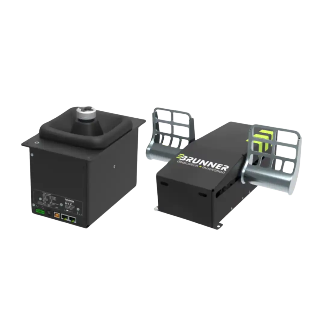 Rudder Pedals & Joystick Bundle by Brunner Simulation