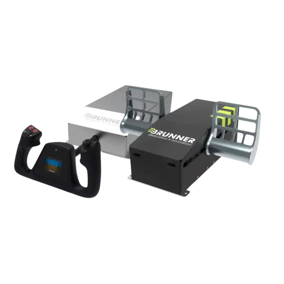 Rudder Pedals & MK II Yoke Bundle by Brunner Simulation