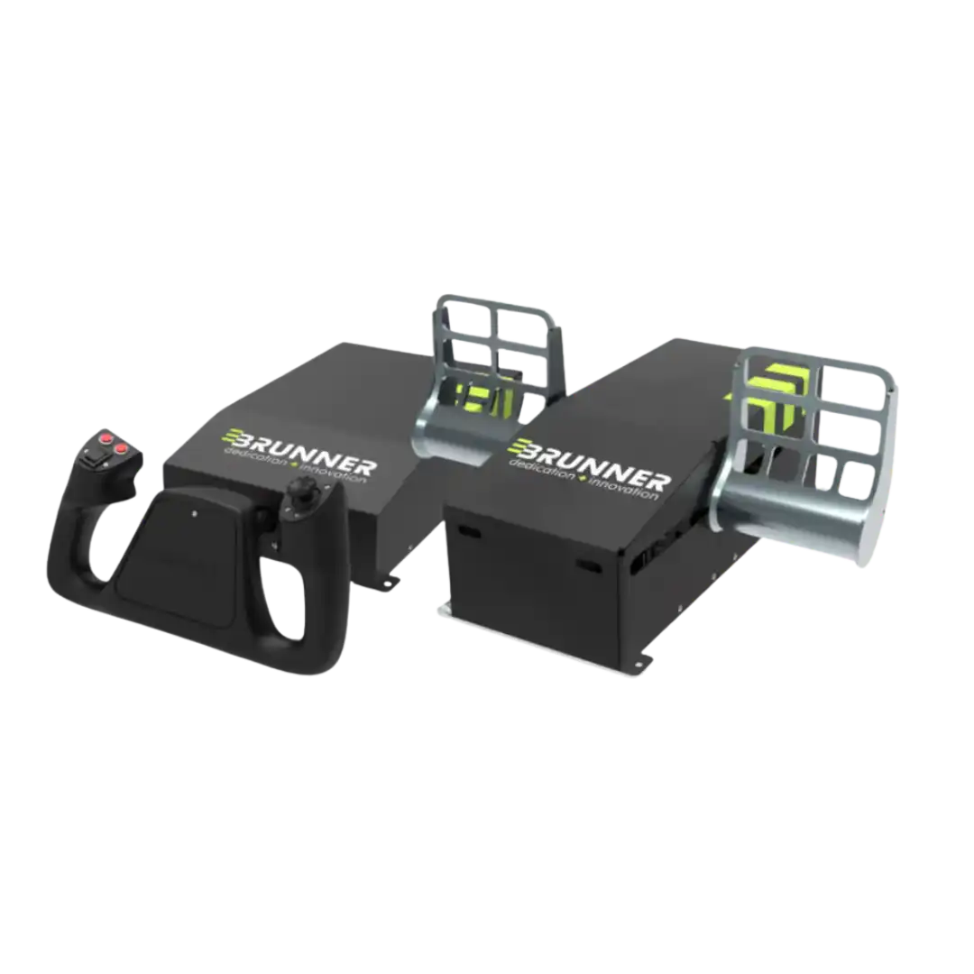 Rudder Pedals & NG Yoke Bundle by Brunner Simulation