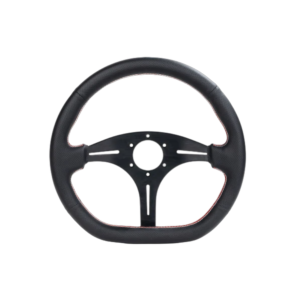 CAMMUS 14-Inch D-Shaped Perforated Leather Steering Wheel by Cammus Racing - Wheels