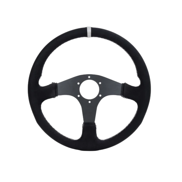 CAMMUS 345mm Universal Round Suede Steering Wheel