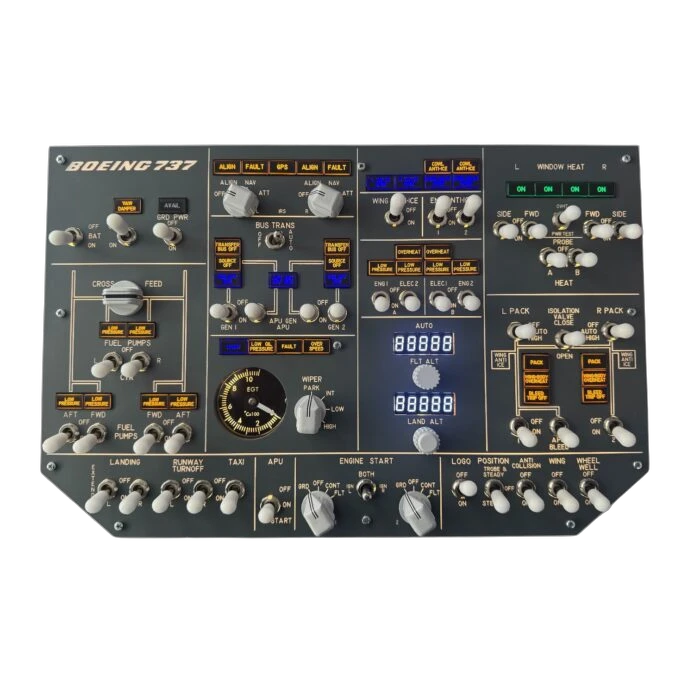 Core Flight Tech B737 Compact Overhead Panel Core Flight Tech B737 Compact Overhead Panel by Core Flight Tech - Buttonboxes