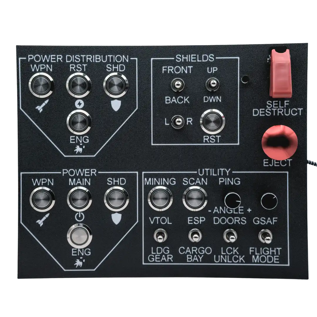 Space Simulator Button Box Space Simulator Button Box by CuraSim Controls - Buttonboxes
