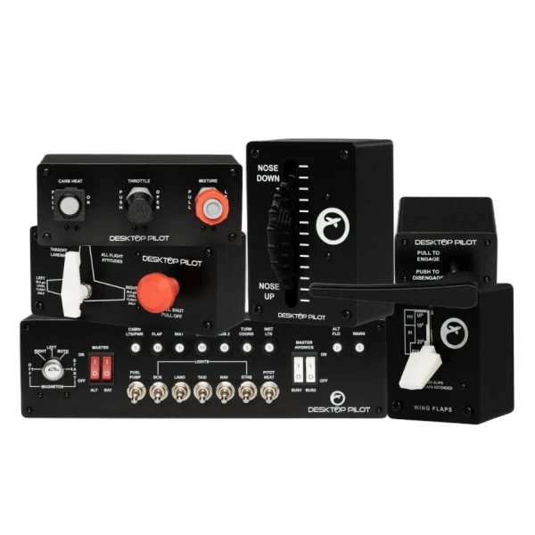 Desktop Pilot Economy Bundle with Carb Heat Throttle Box