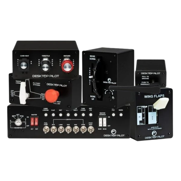 Desktop Pilot Premium Bundle with Carb Heat Vernier Throttle Box