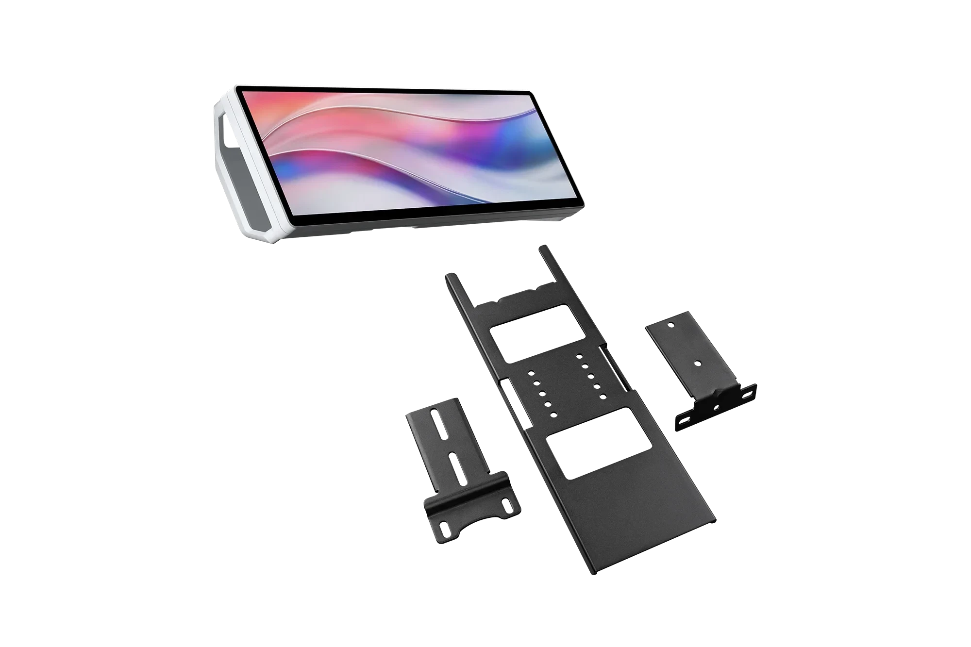 CORSAIR XENEON EDGE (White) + Mounting Bracket Bundle by Fanatec - Dashboards