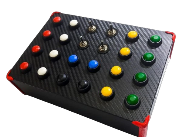 FlashFire Button Box DCS Control Panel 28 Functions Carbon by FlashFire