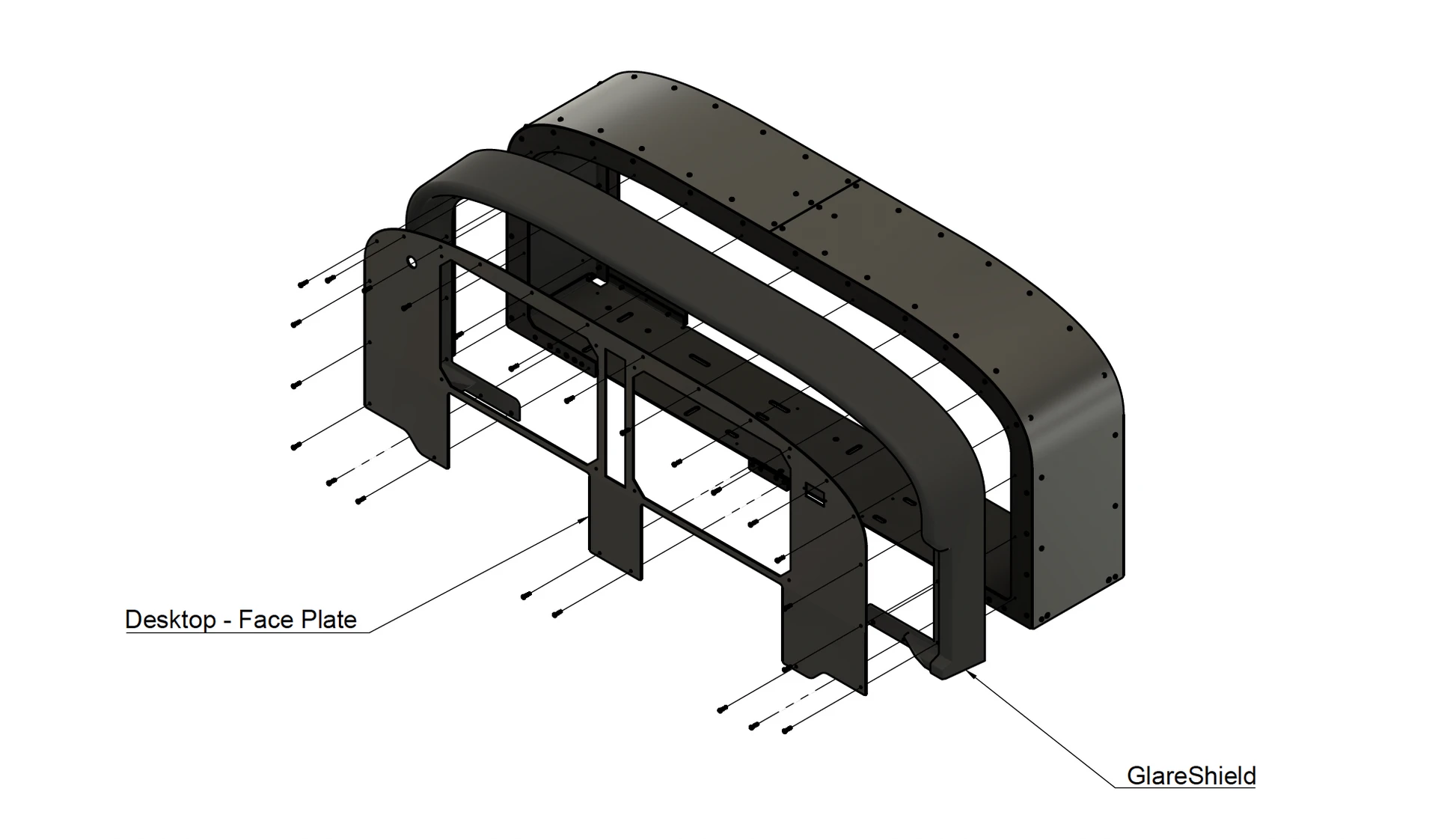 Flagship Desktop Panel Faceplate by Flight Sim Builder - Accessories
