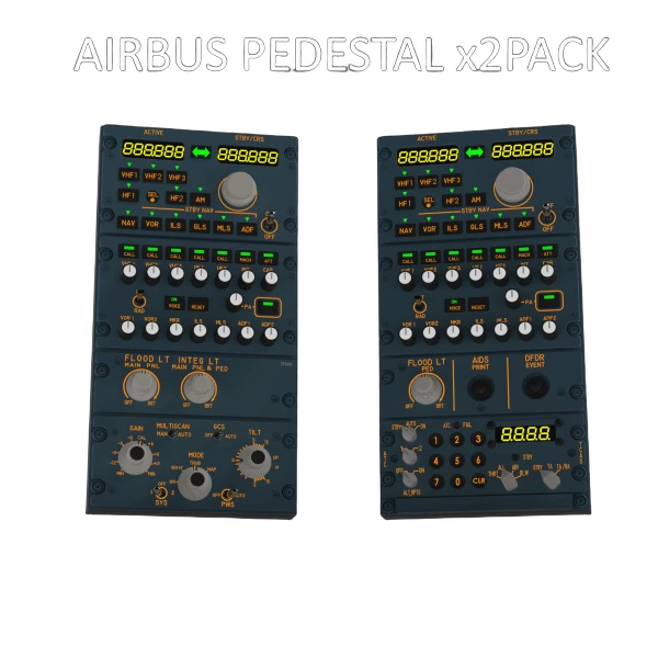 Java Simulator Airbus Pedestal X2 Pack by Java Simulator