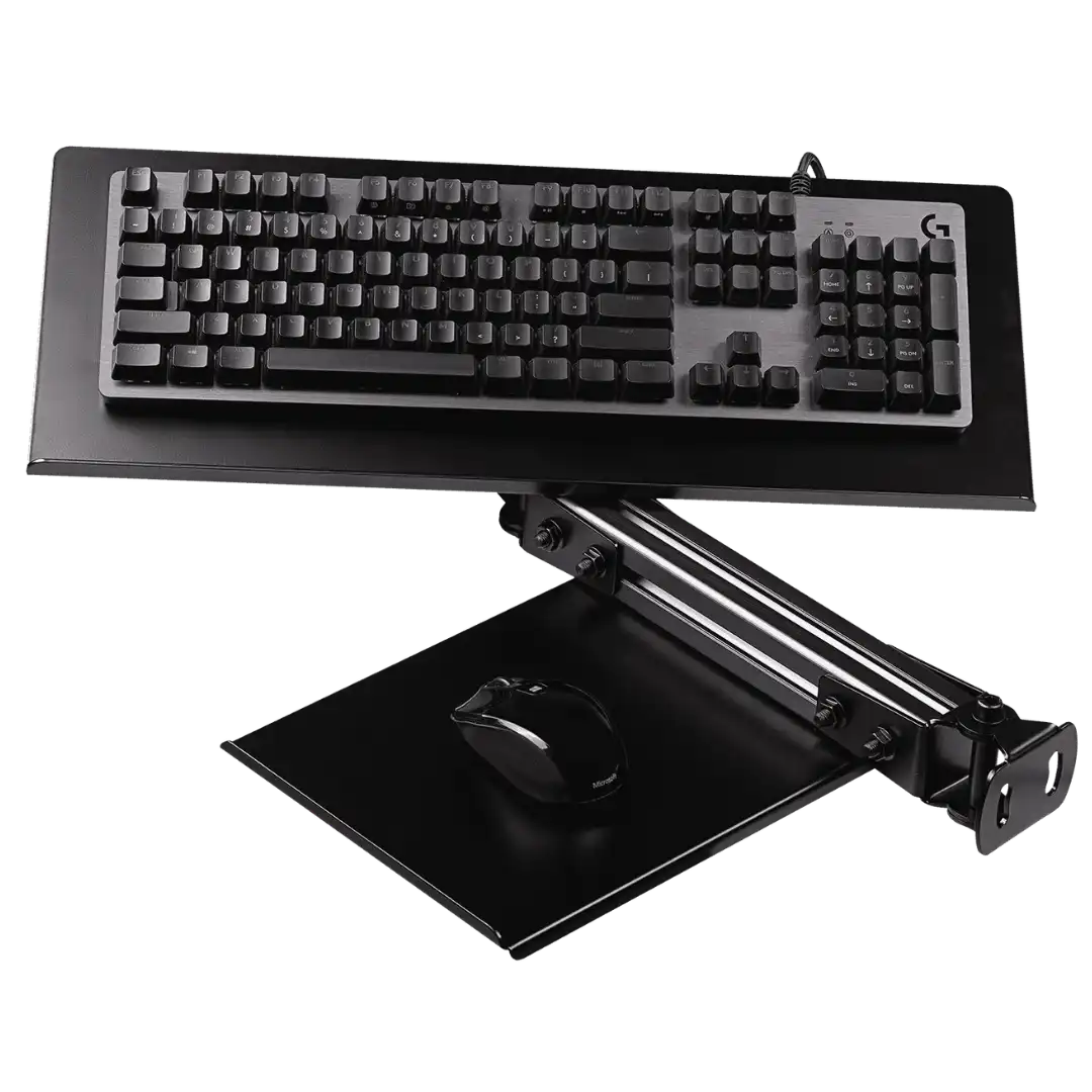 F-GT Elite Keyboard & Mouse Tray Carbon Grey by Next Level Racing - Accessories