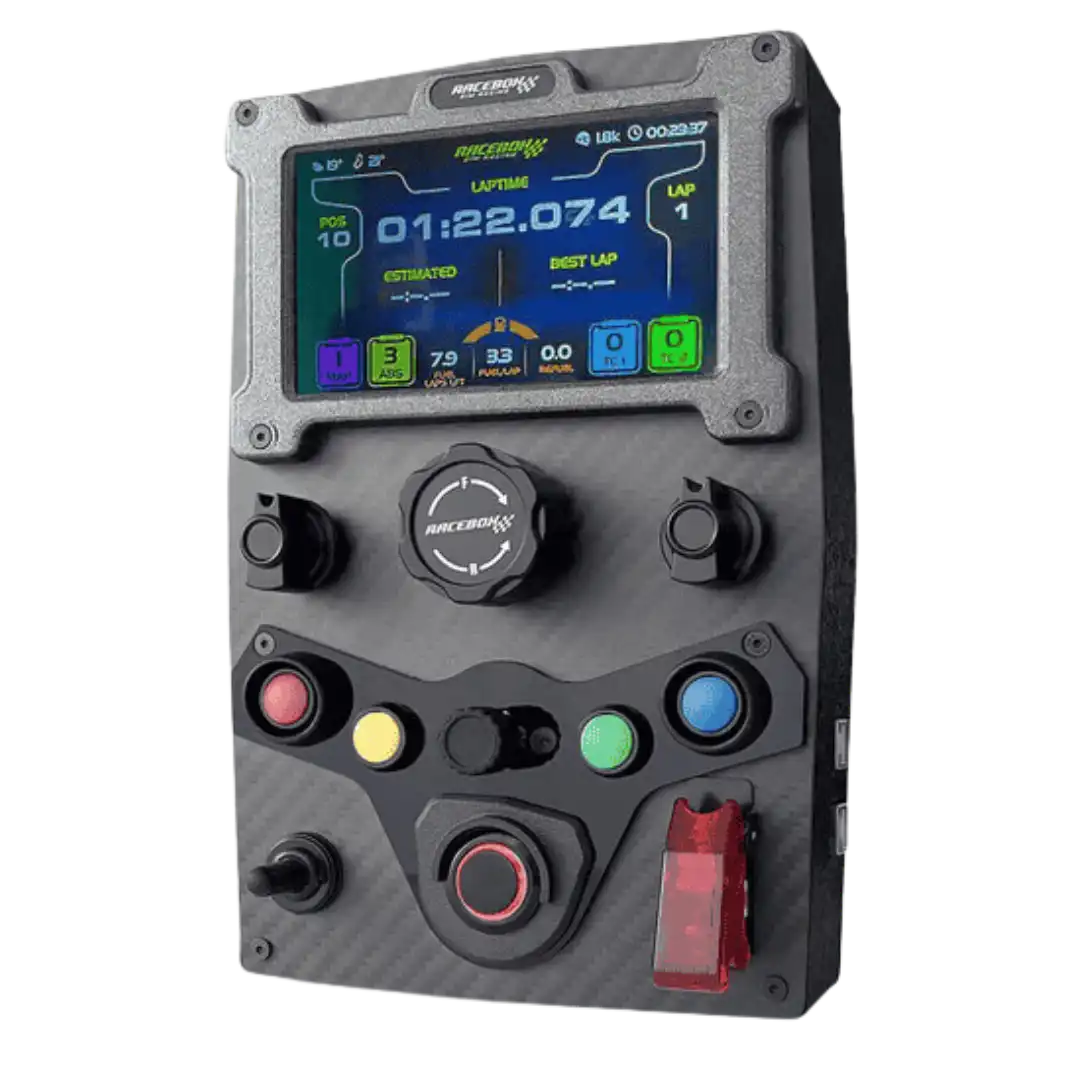 GTE V2 Carbon Fiber sim racing Button Box by Racebox Simracing