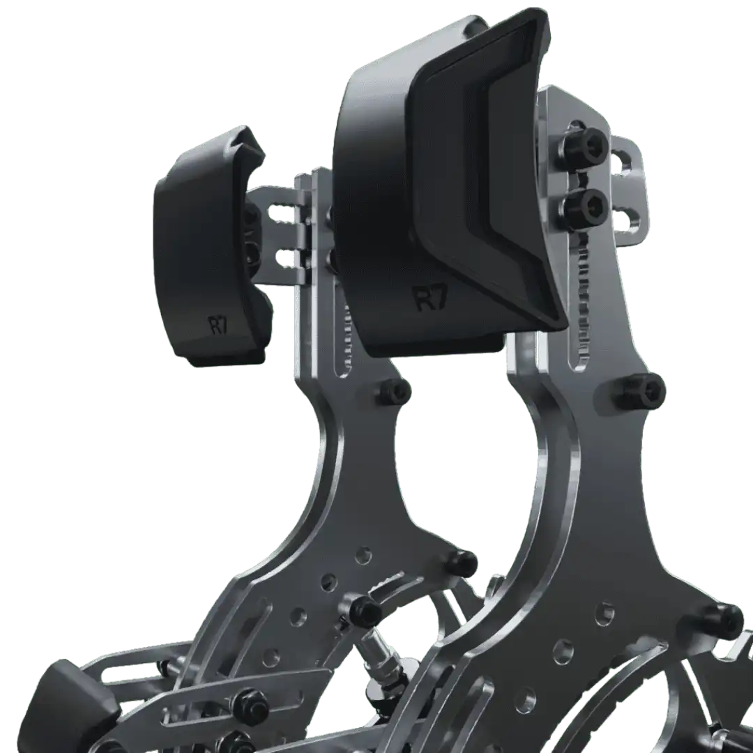 R7 Pedal Face Plates with Throttle Side Support by Simgrade