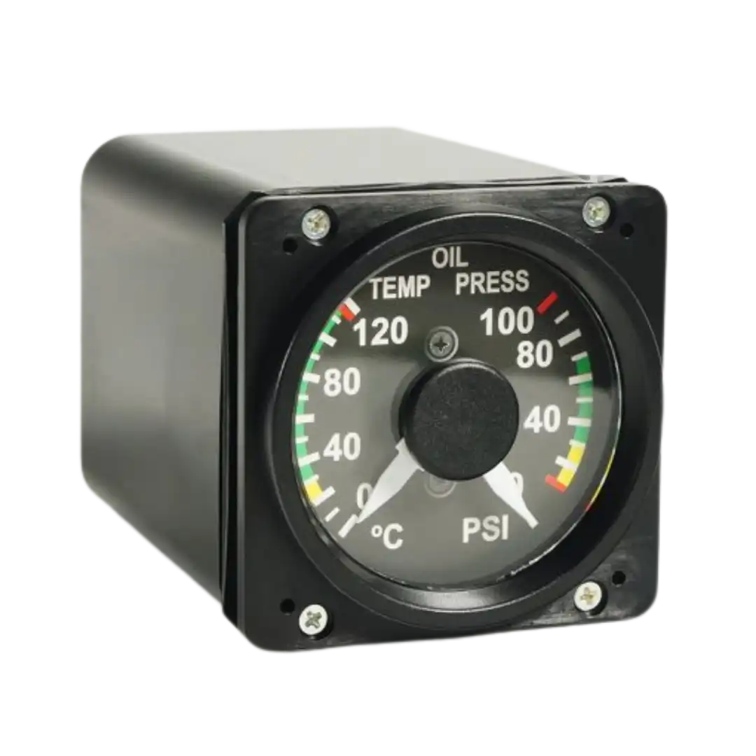 SK Oil Temperature & Pressure Gauge Beechcraft Baron by Sim Kits