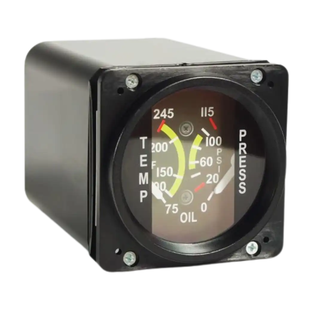 SK Oil Temp / Pressure Gauge C172 by Sim Kits - Avionic