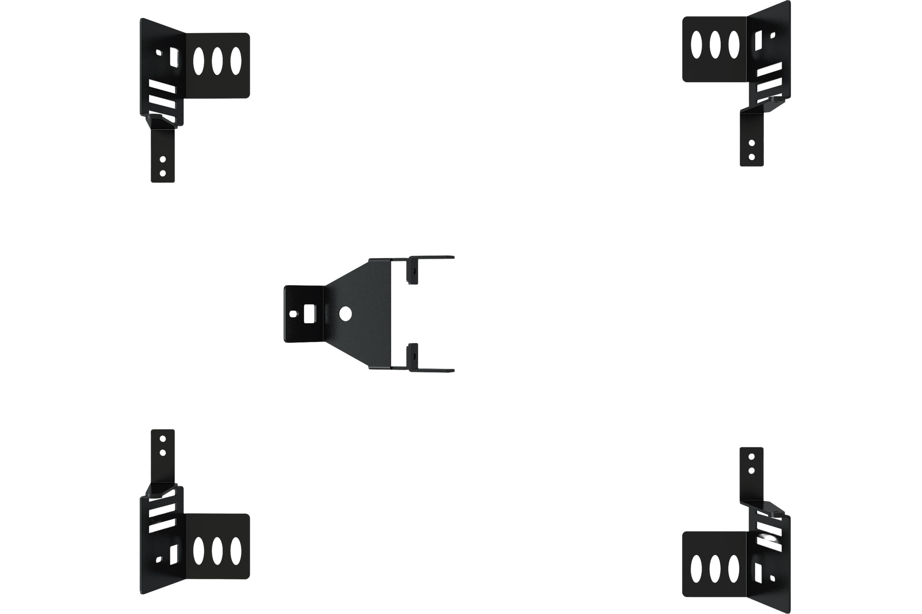 Trak Racer 5-Piece Speaker Bracket Set for RS6 and Universal Extruded Rigs by Trak Racer - Accessories