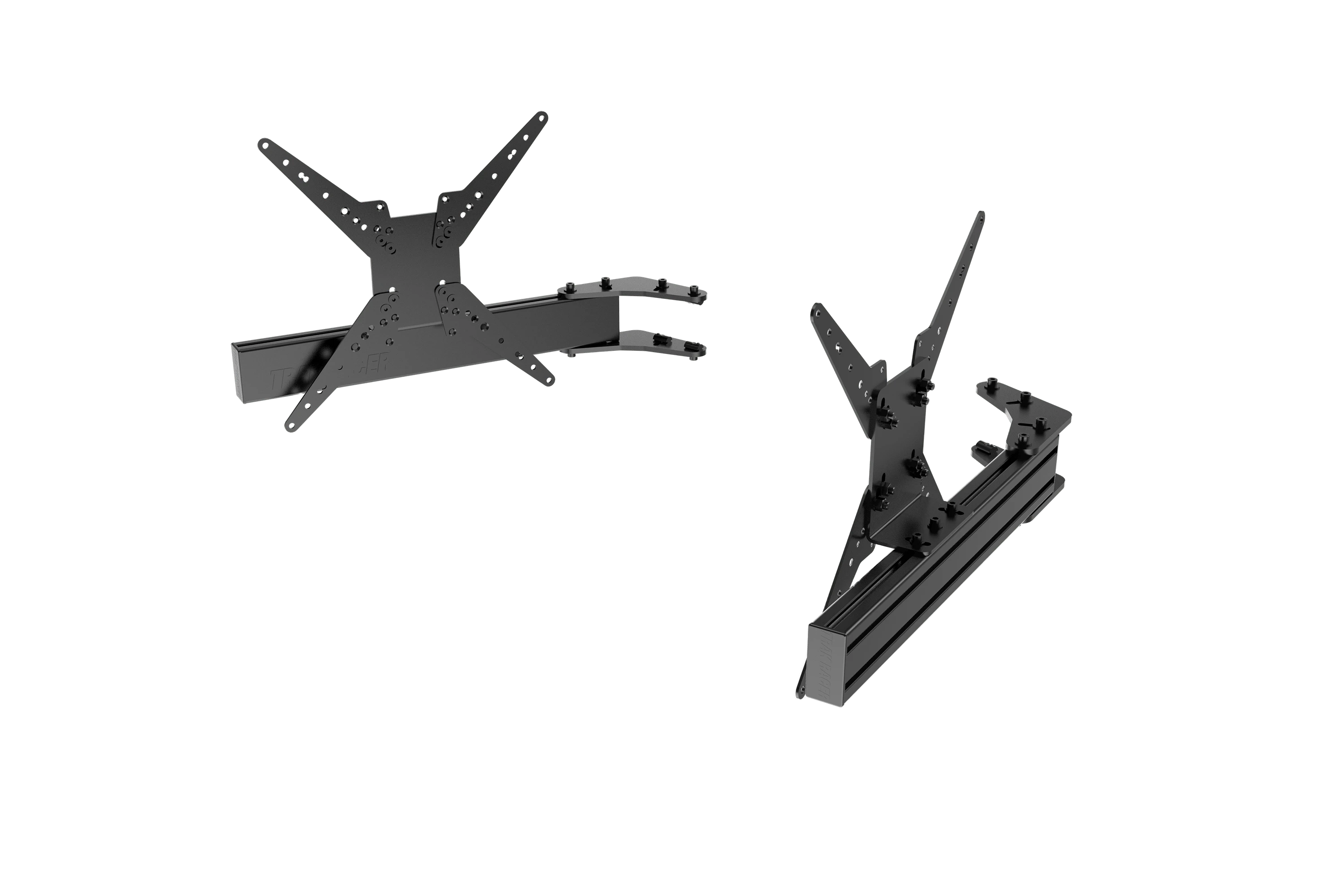 Aluminium Add-on Arms for Triple Monitor Stand with VESA Mounts  by Trak Racer