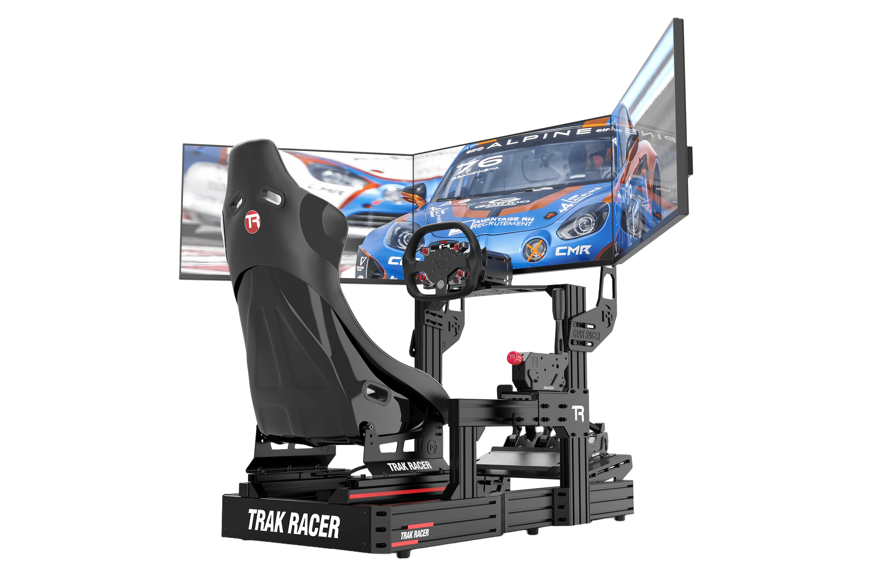 Cockpit-Mounted Triple Monitor Mount - up to 45" Displays