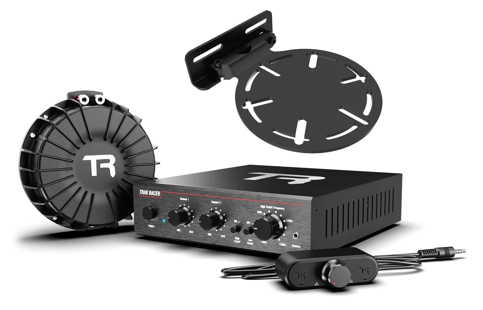 Trak Racer V2 Pro 200W Bass Shaker Kit with Rig Mount by Trak Racer - Accessories