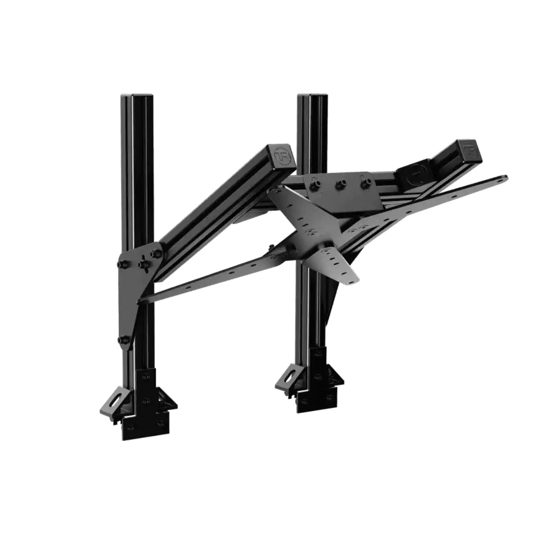 Aluminium Quad/Dual Overhead Monitor Stand - up to 36" Display