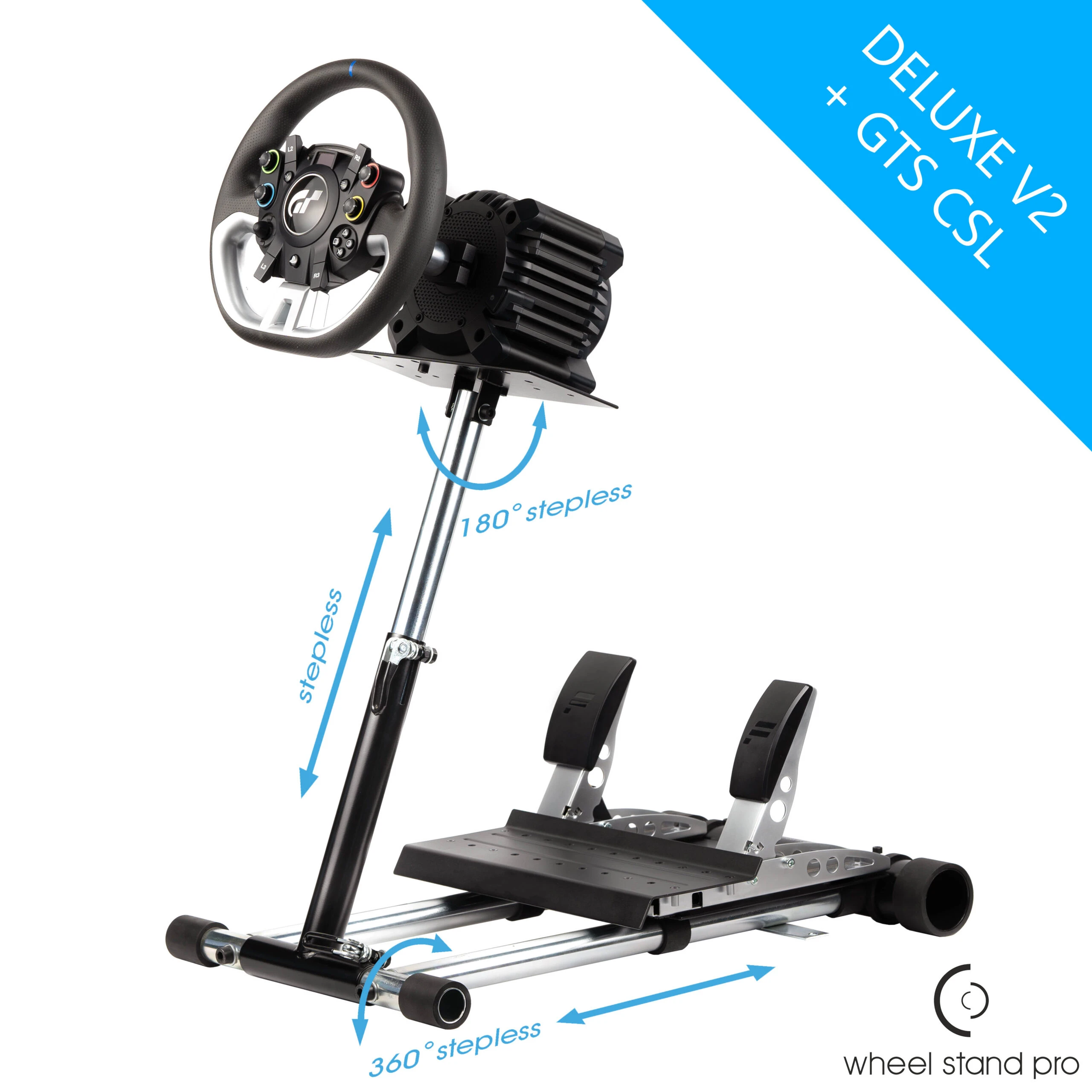 Wheel Stand Pro for CSL/GT DD PRO + GTS CSL Deluxe V2 Wheel Stand Pro for CSL/GT DD PRO + GTS CSL Deluxe V2 by Wheel Stand Pro - Rigs