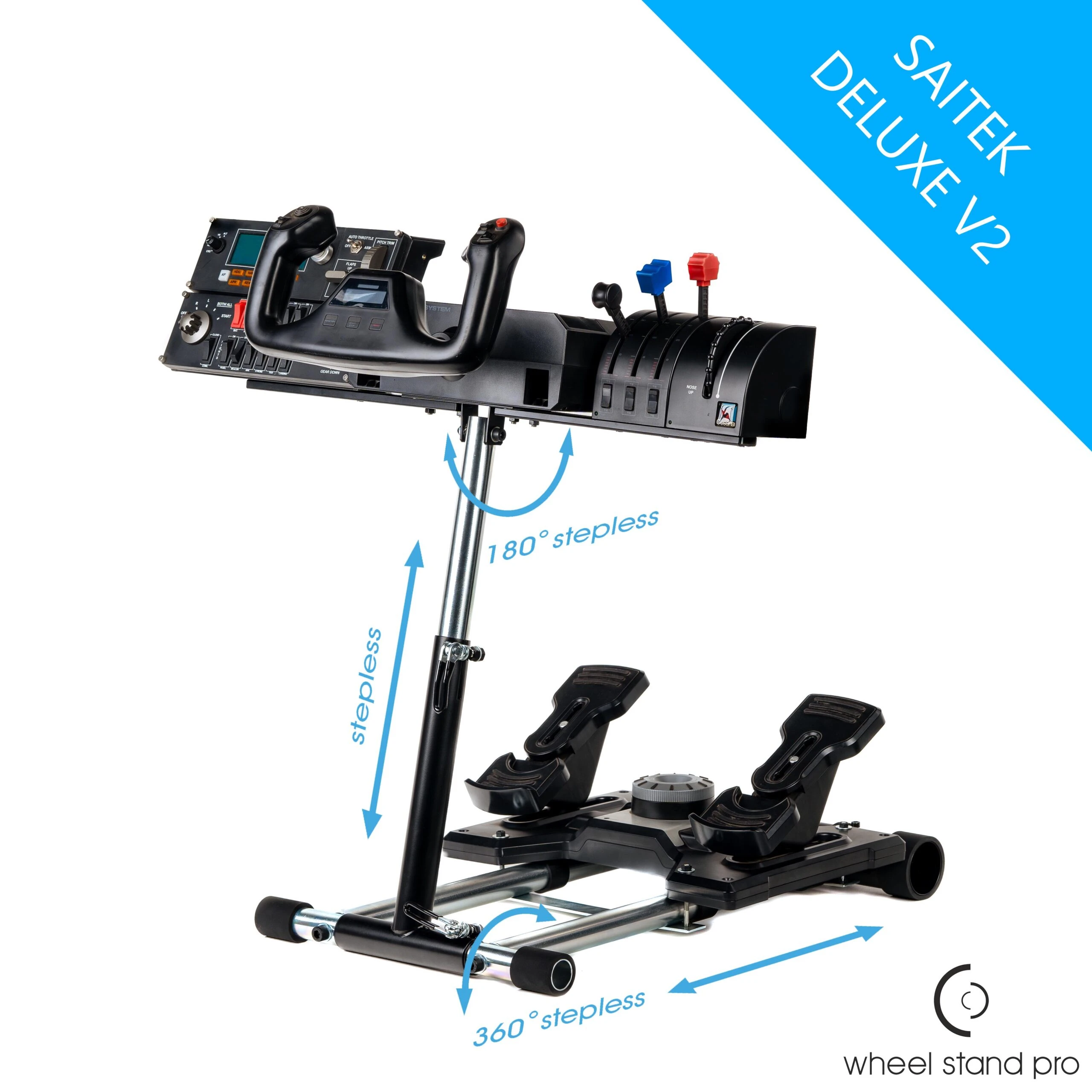Wheel Stand Pro for Saitek Pro Flight Yoke System – Deluxe V2 Wheel Stand Pro for Saitek Pro Flight Yoke System – Deluxe V2 by Wheel Stand Pro - Rigs